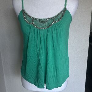 Vintage Y2K Candie’s Embellished Rayon Camisole Medium